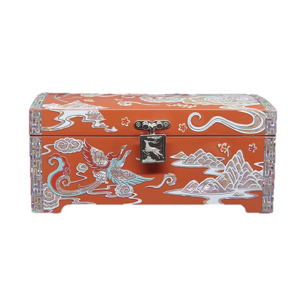 GZJSLOVE Dunhuang Flying Apsara and Dunhuang mother-of-pearl inlay jewelry box view 2