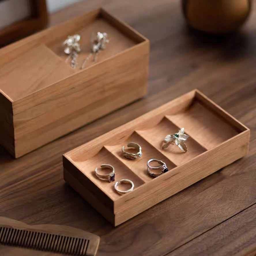 GZJSLOVE Alina Modular Solid Wood Jewelry Organizer Set