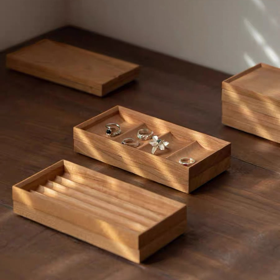GZJSLOVE Alina Modular Solid Wood Jewelry Organizer Set