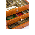 Jewelry compartments and drawers with styling accessories