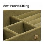 Soft fabric lining and jewelry dividers